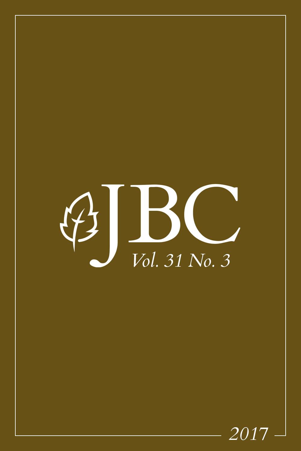 Featured image for JBC Volume 31:3 (2017) PDF