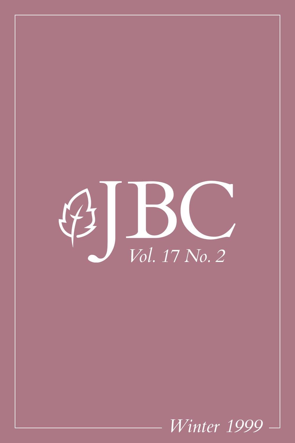 JBC Volume 17:2 (Winter 1999) PDF Featured Image