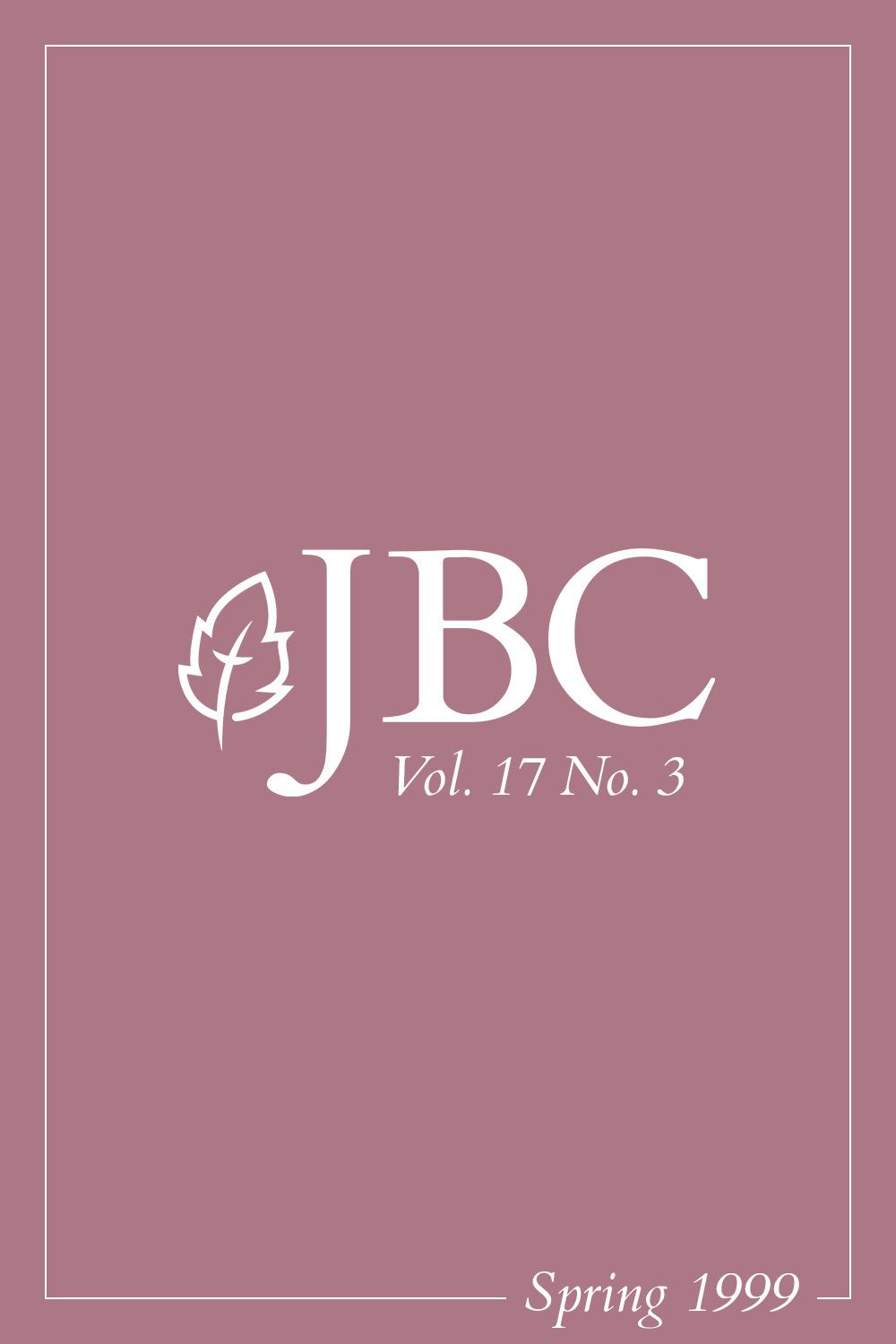 JBC Volume 17:3 (Spring 1999) PDF Featured Image