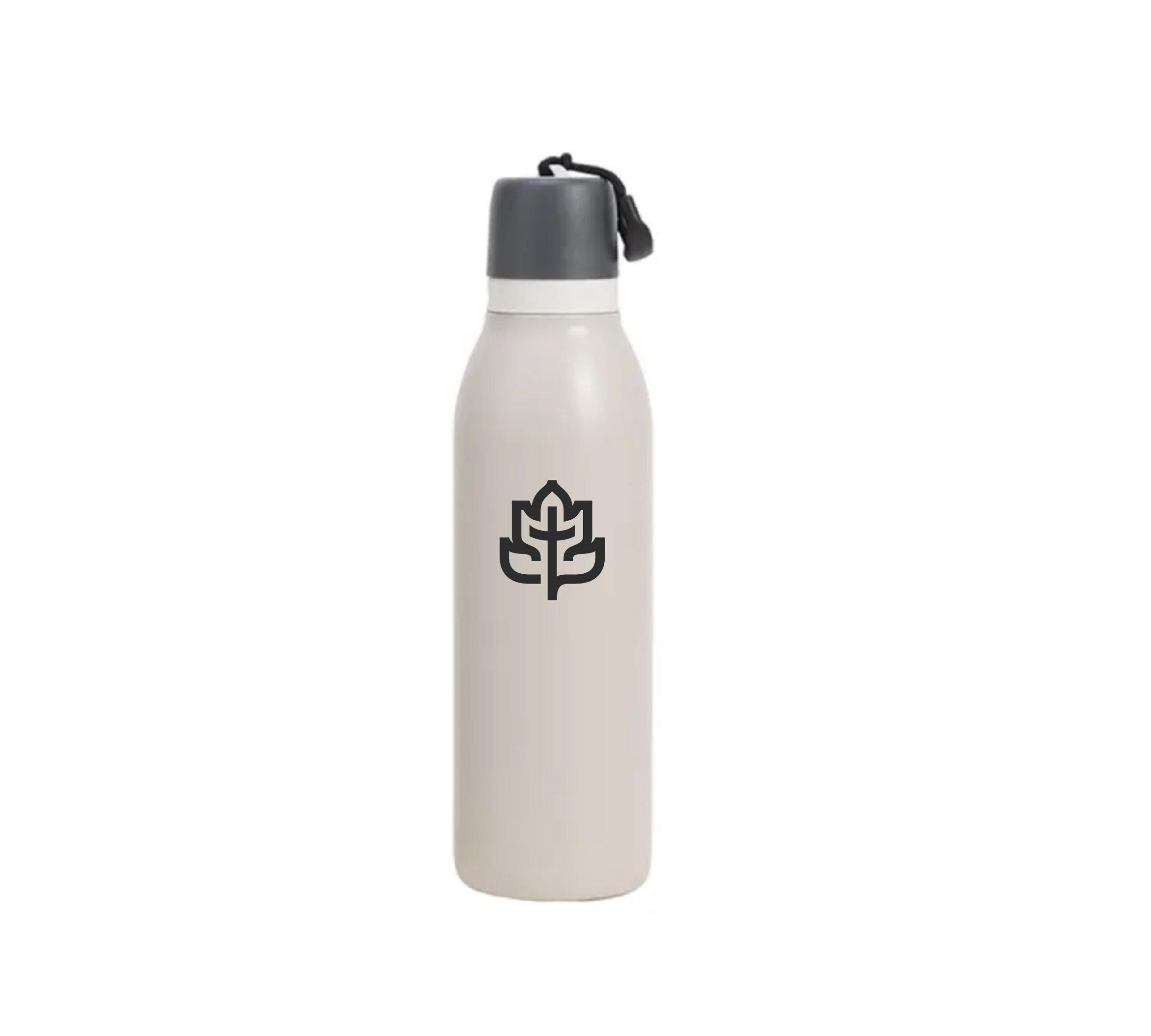 CCEF Insulated Stainless Steel Water Bottle with Hidden Straw (18oz)