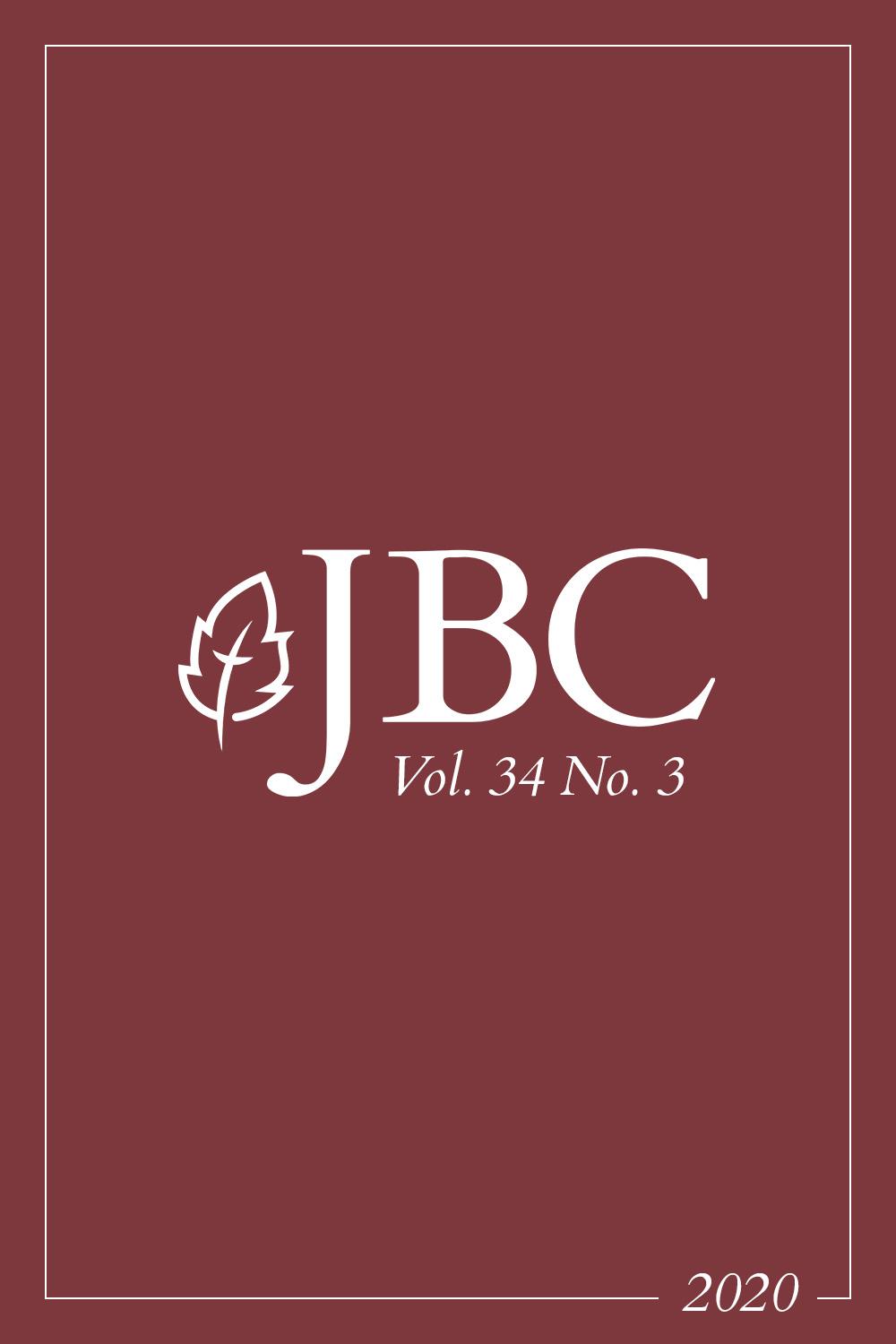 Featured image for JBC Volume 34:3 (2020) PDF