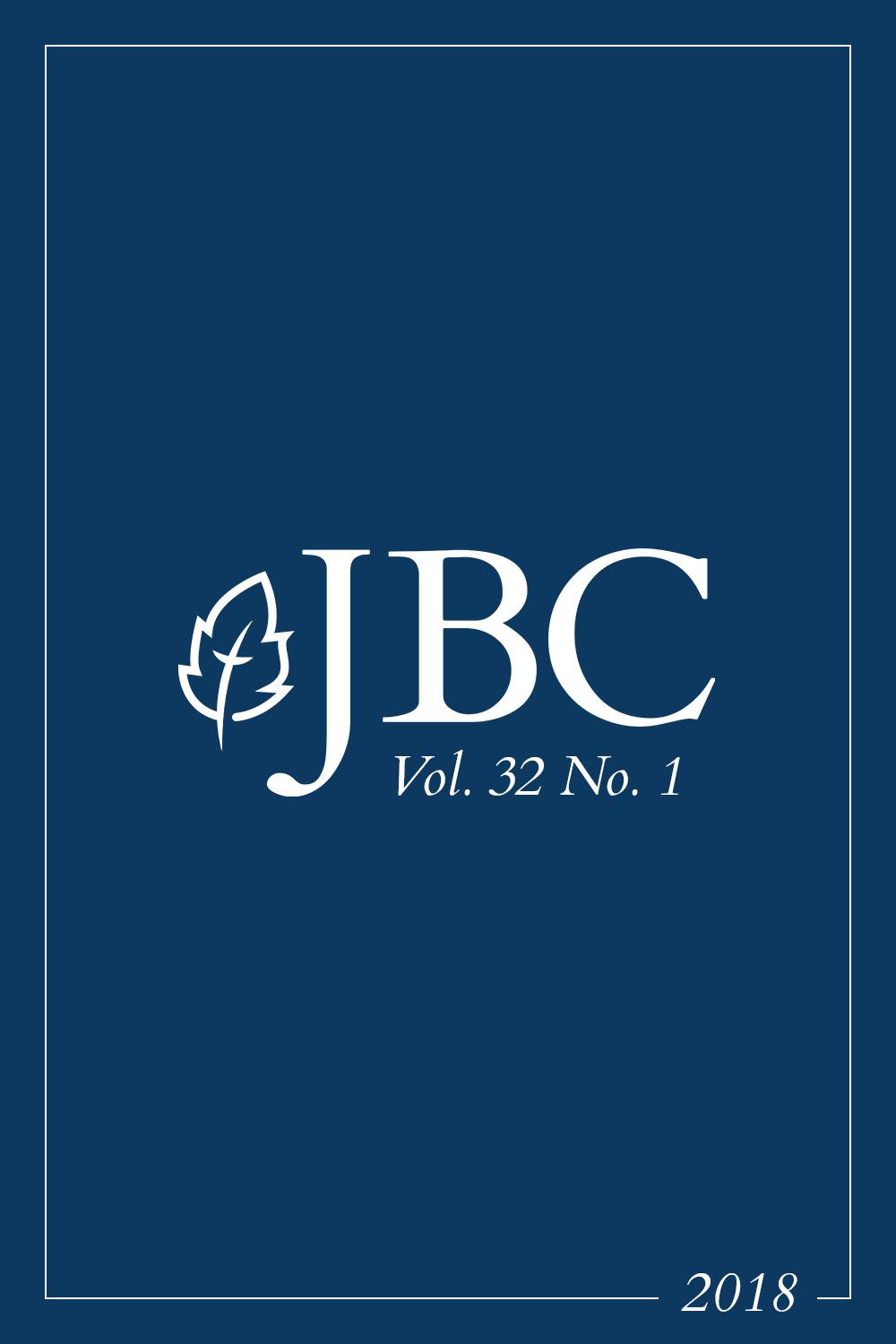 Featured image for JBC Volume 32:1 (2018) PDF