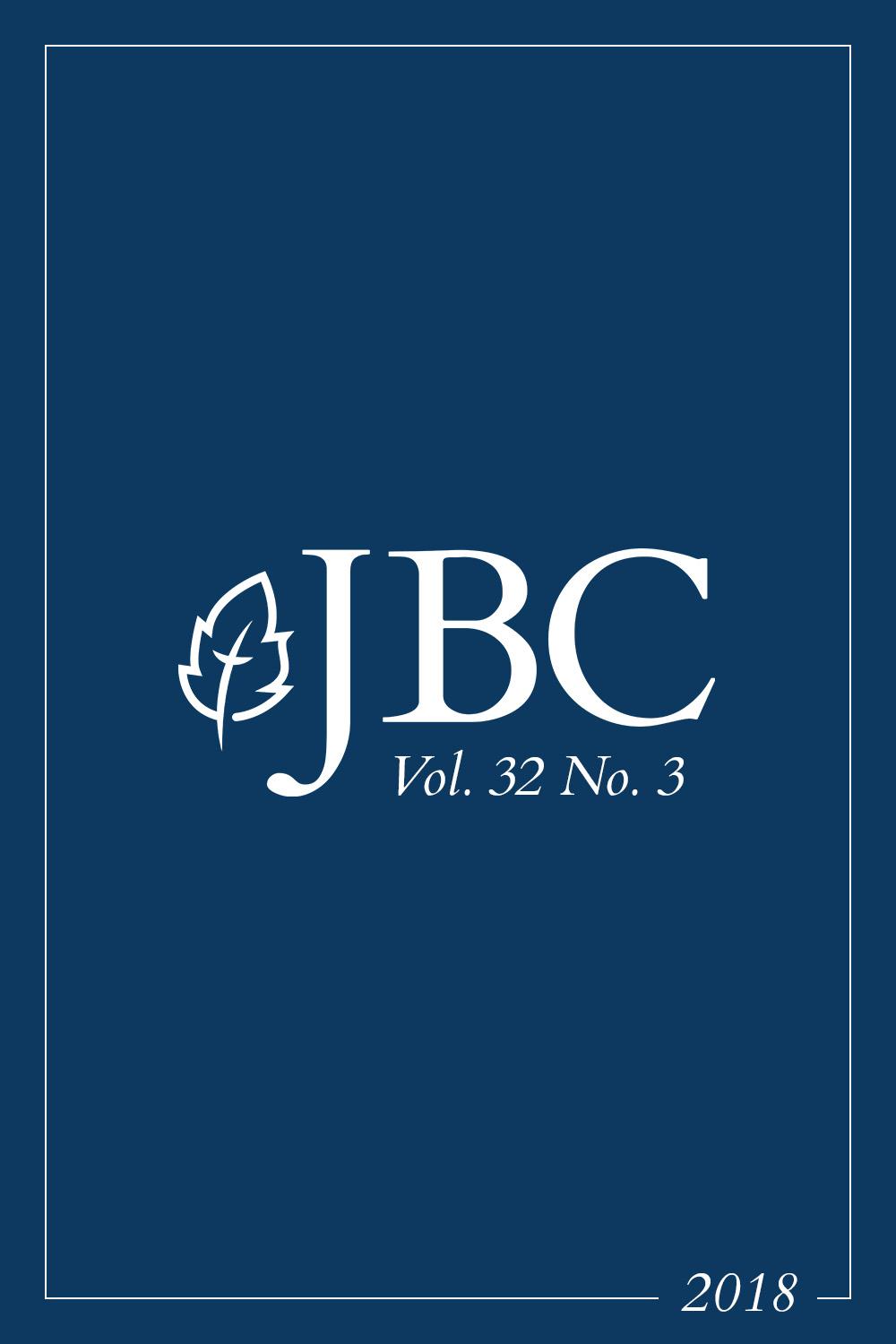 Featured image for JBC Volume 32:3 (2018) PDF
