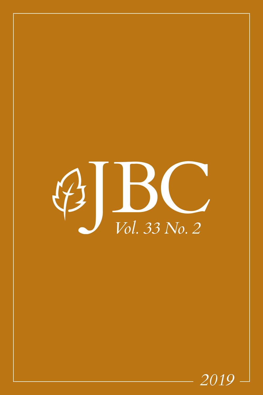 Featured image for JBC Volume 33:2 (2019) PDF